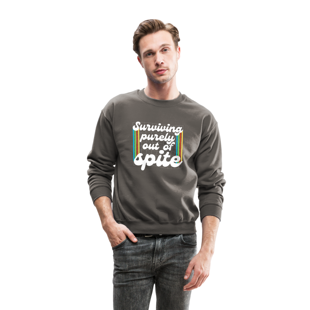 Surviving Purely Out Of Spite Sweatshirt - asphalt gray