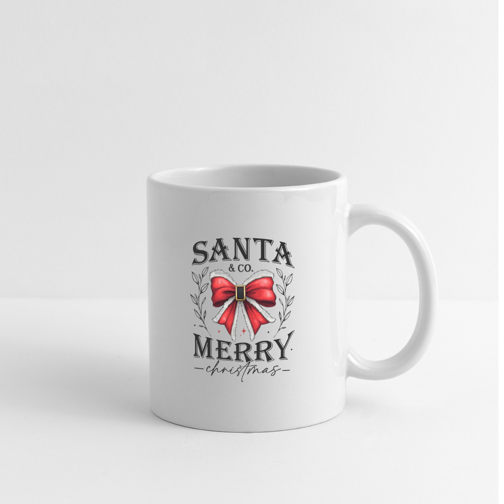 Merry Christmas Santa & Co Coffee Mug - white