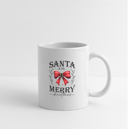 Merry Christmas Santa & Co Coffee Mug - white