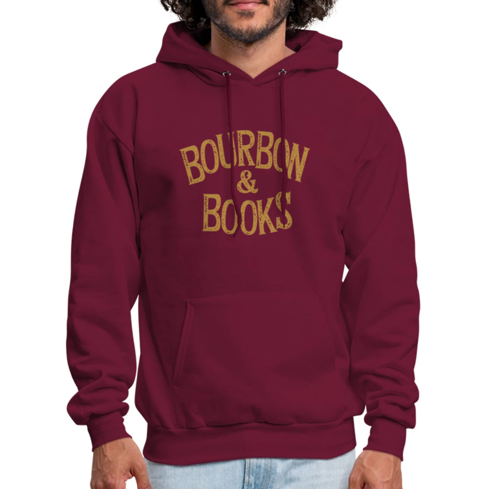 Bourbon & Books Hoodie - burgundy