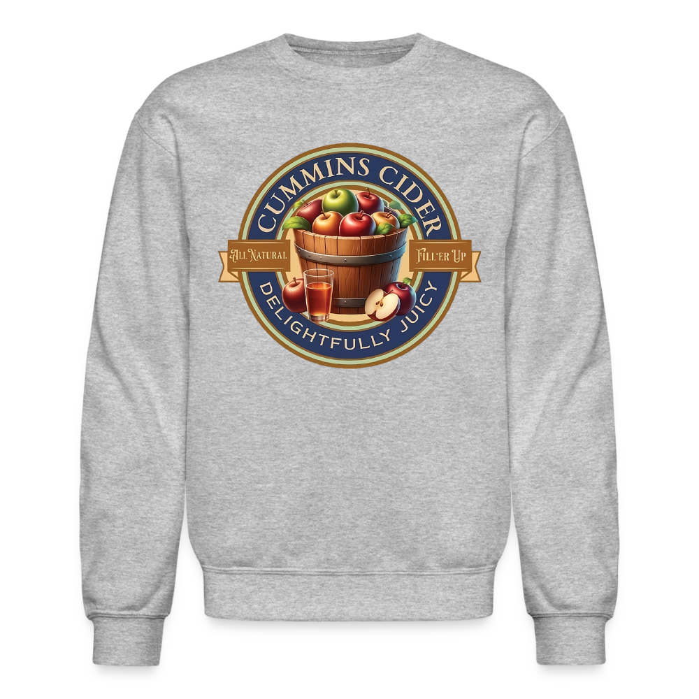 Cummins Cider (Funny Adult Humor) Sweatshirt - heather gray