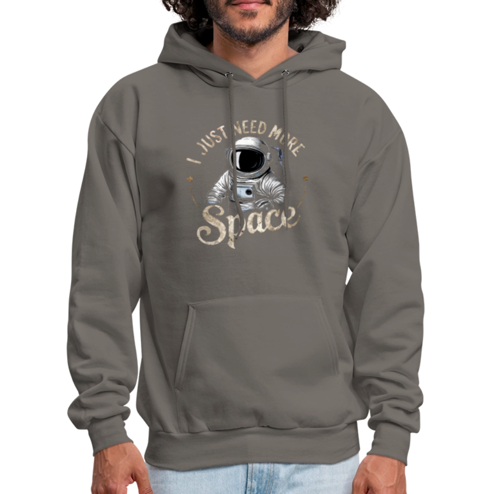 I Just Need More Space (Sarcastic Astronaut) Hoodie - asphalt gray