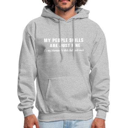 It's My Tolerance To Idiots That Needs Work Hoodie - heather gray