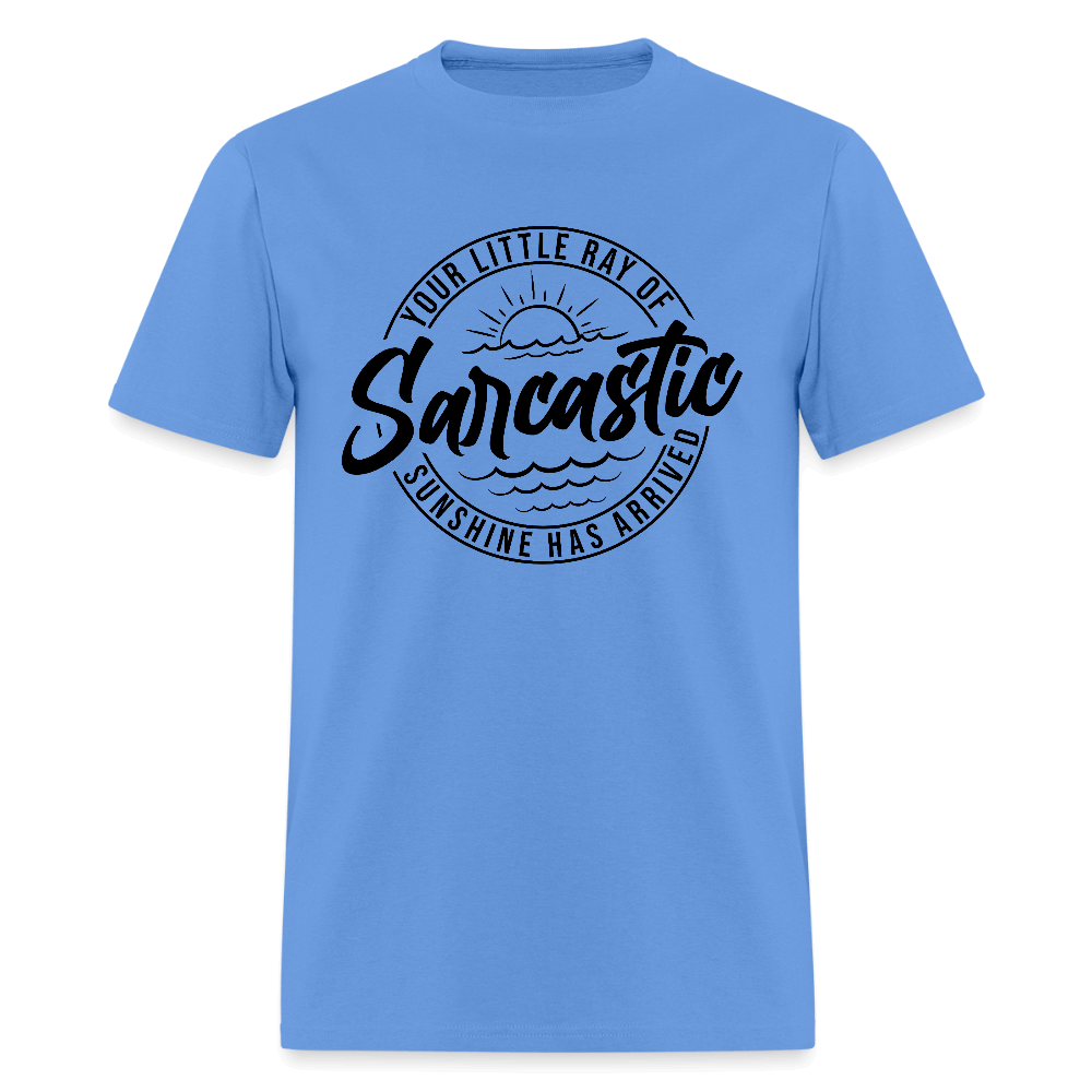 Sarcastic Ray of Sunshine Graphic T-Shirt - carolina blue