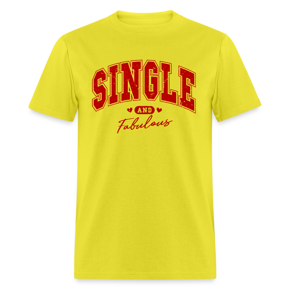 Single and Fabulous T-Shirt - yellow