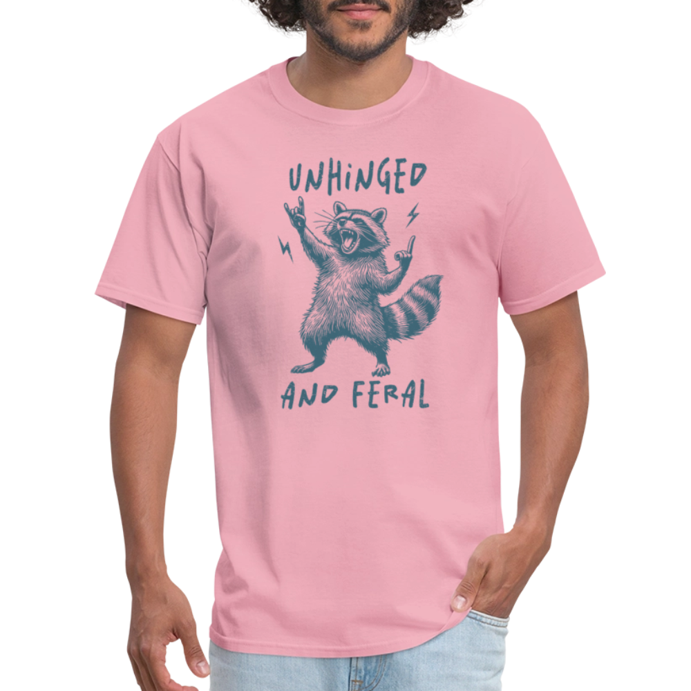 Unhinged and Feral T-Shirt - pink