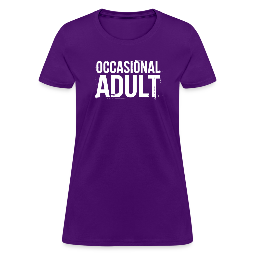 Occasional Adult Women's Contoured T-Shirt - purple