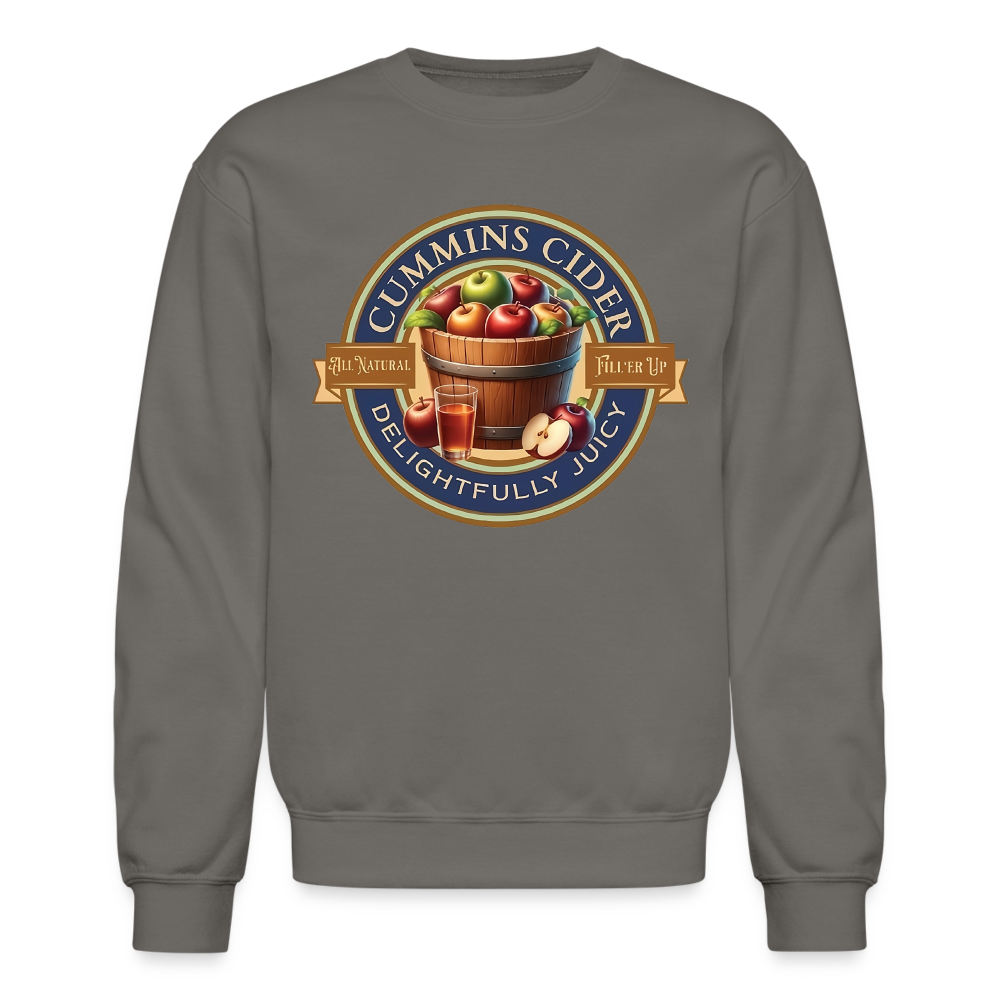 Cummins Cider (Funny Adult Humor) Sweatshirt - asphalt gray