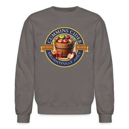 Cummins Cider (Funny Adult Humor) Sweatshirt - asphalt gray