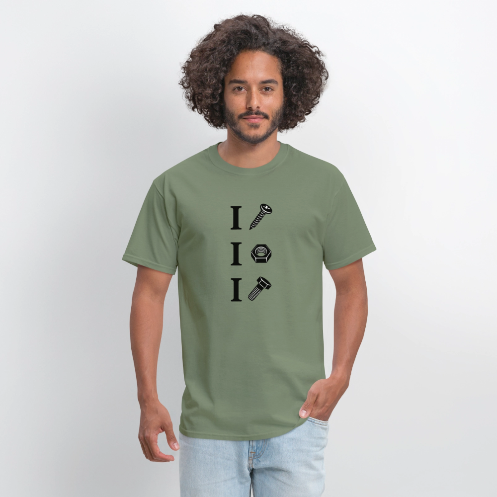 I Screw I Nut I Bolt – Funny Adult Humor T-Shirt Color: Rock