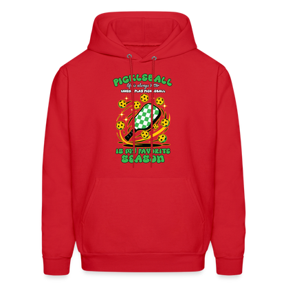 Pickleball Is My Favorite Season Hoodie - red