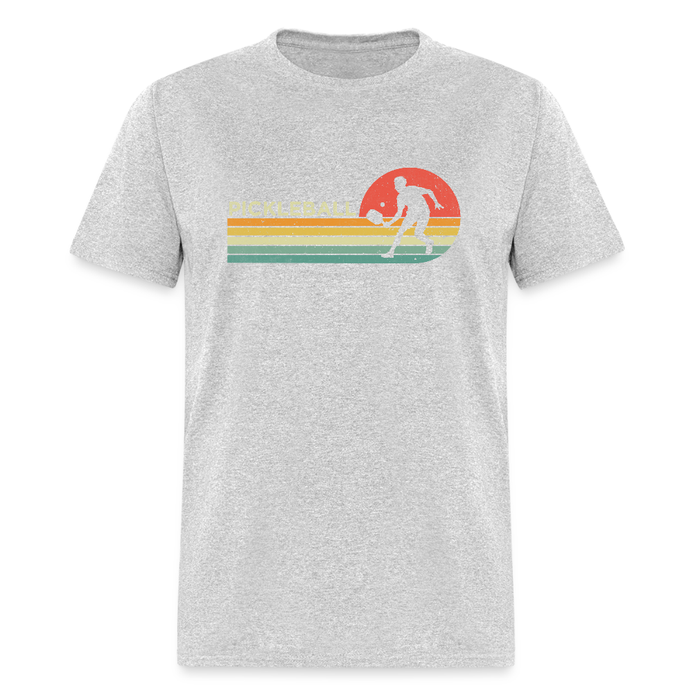 Retro Pickleball T-Shirt - heather gray