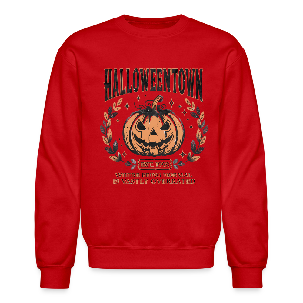 Halloweentown Sweatshirt (Where Normal is Overrated) - red