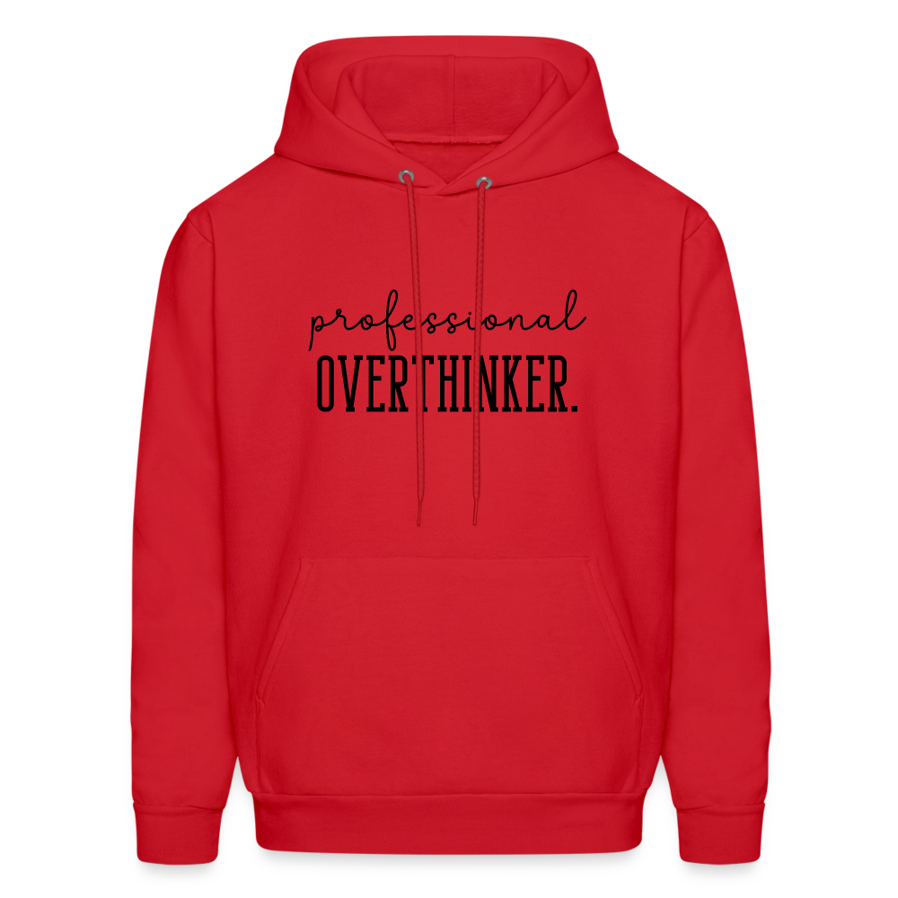 Professional Overthinker Hoodie - red