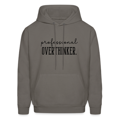 Professional Overthinker Hoodie - asphalt gray