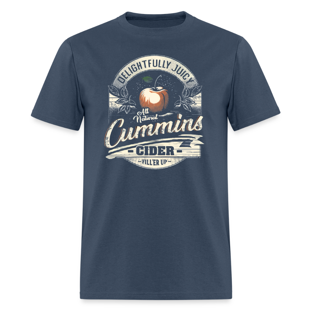 Vintage Cummins Cider (Funny Adult Humor) T-Shirt -  blue dusk