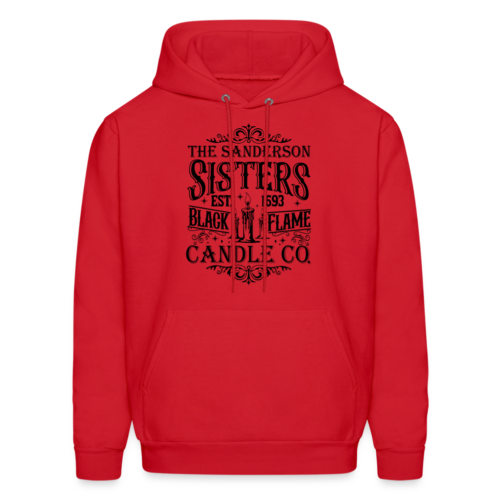 The Sanderson Sisters Black Flame Candle Co. Hoodie (Halloween) - red