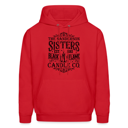 The Sanderson Sisters Black Flame Candle Co. Hoodie (Halloween) - red