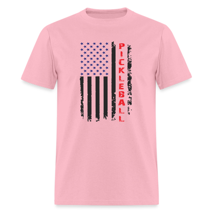 Pickleball Flag T-Shirt - pink