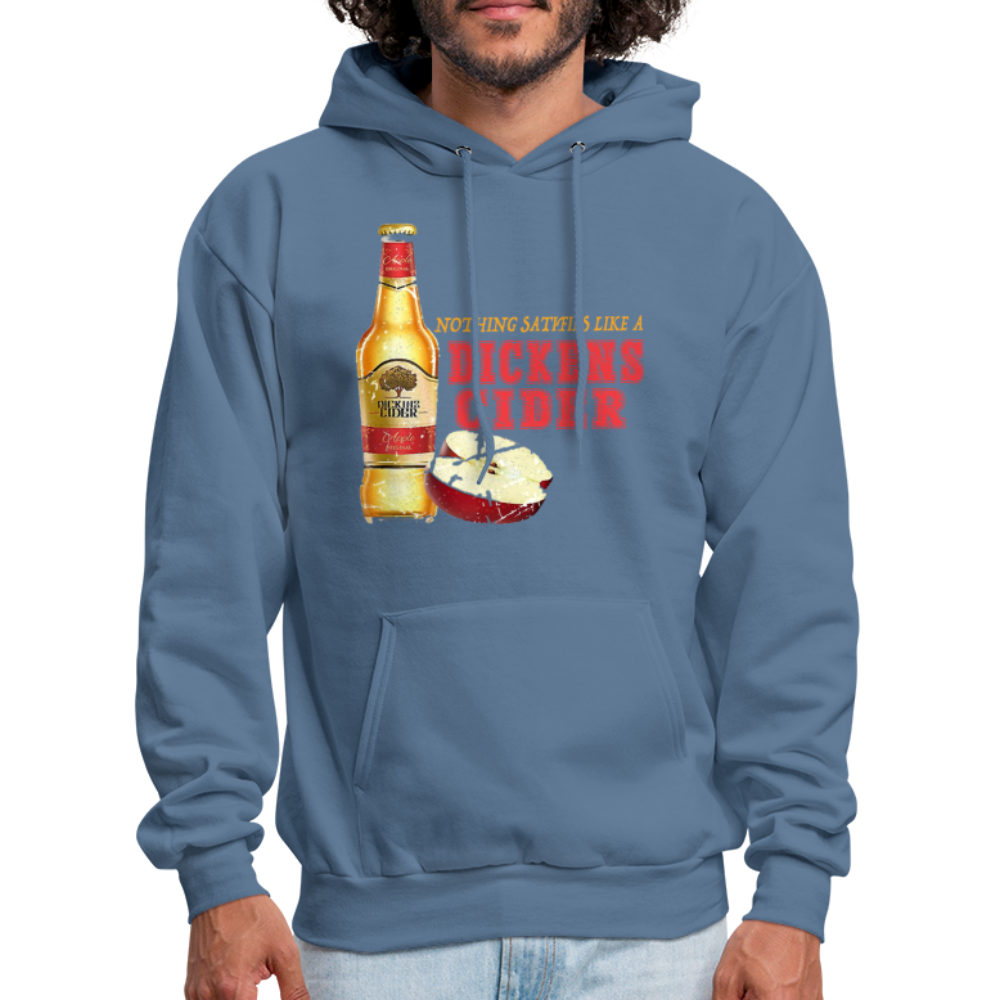 Nothing Satisfies Like A Dickens Cider Hoodie - denim blue