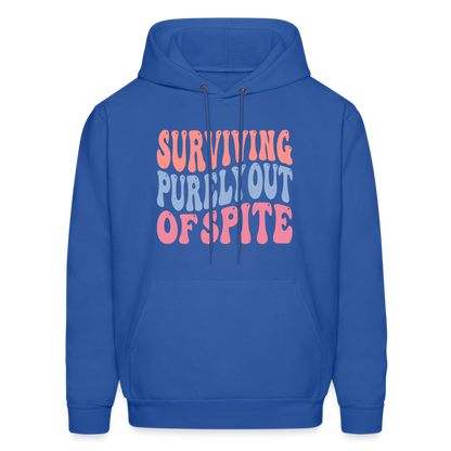 Surviving Purely Out Of Spite Hoodie - royal blue