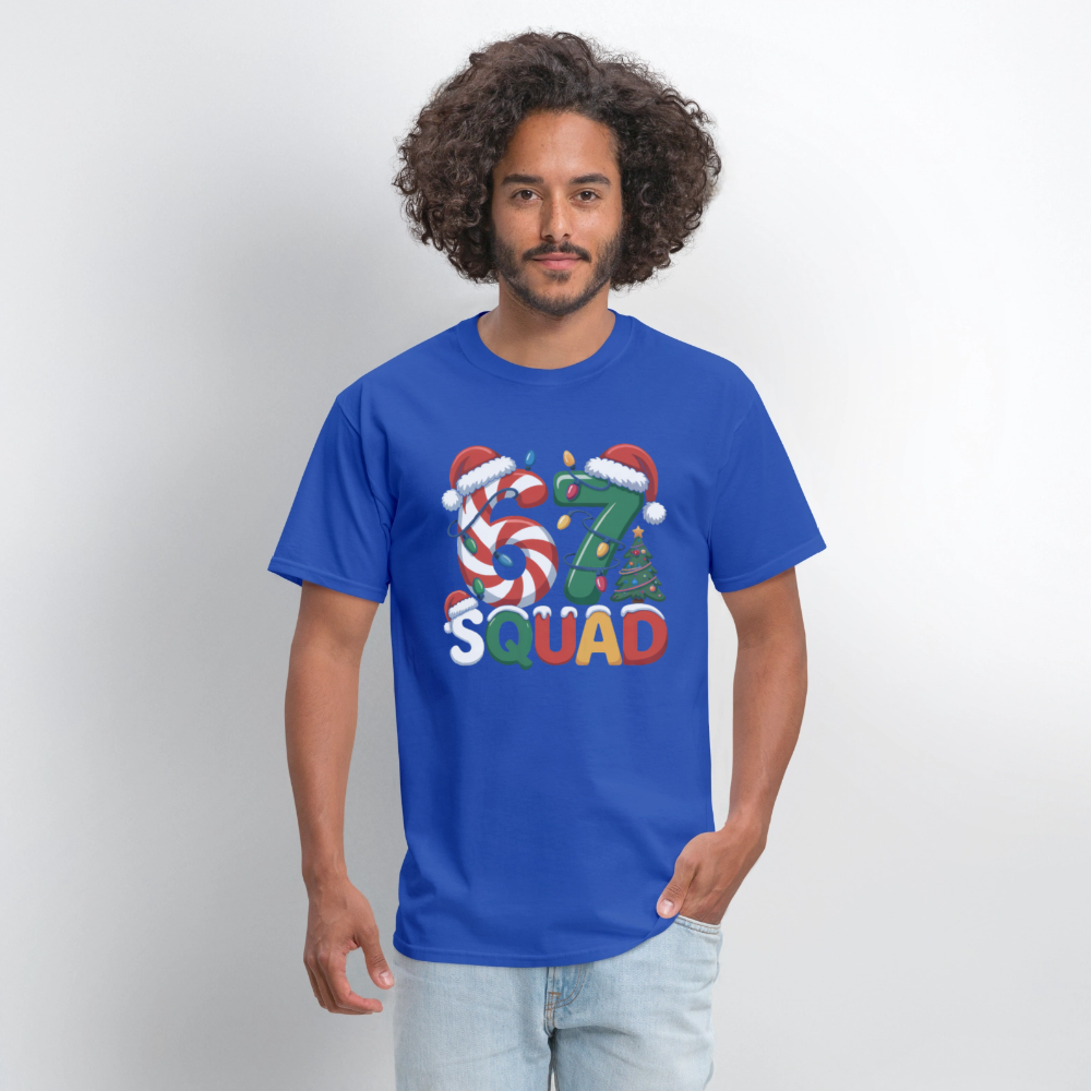 Six Seven Squad - Christmas 67 T-Shirt - royal blue
