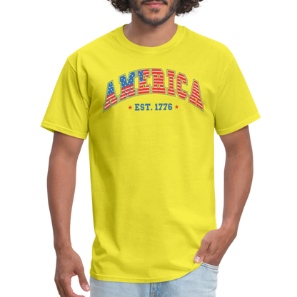 American 1776 T-Shirt - yellow