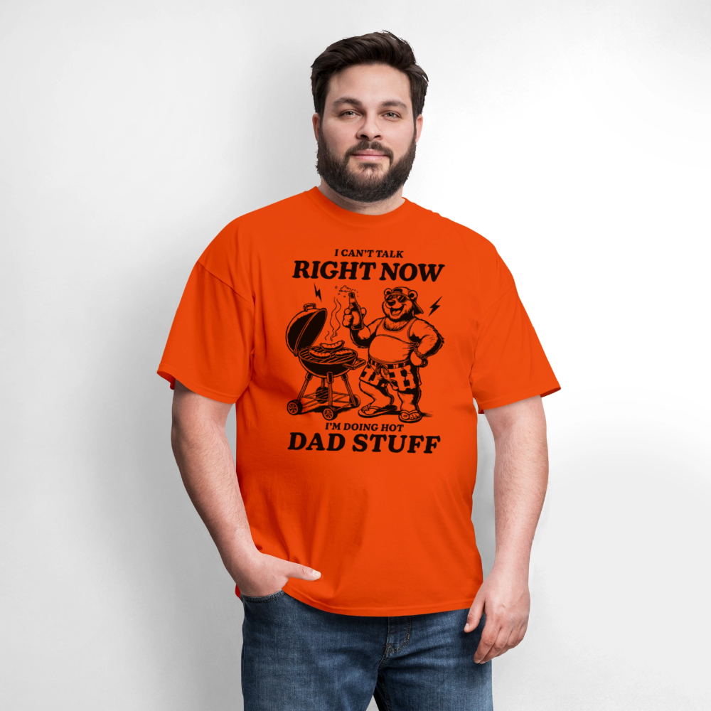Doing Hot Dad Stuff (BBQ) T-Shirt - orange
