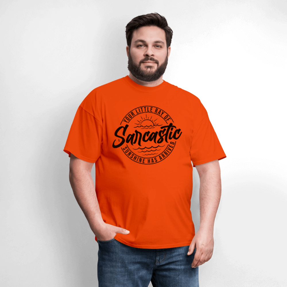 Sarcastic Ray of Sunshine Graphic T-Shirt - orange
