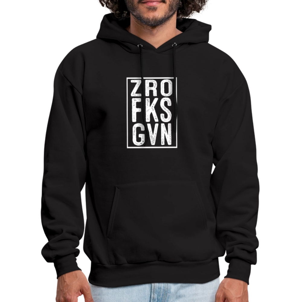 ZRO FKS GVN (Zero Fucks Given) Hoodie - black