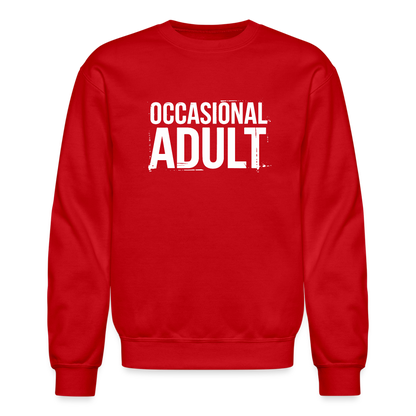 Occasional Adult Sweatshirt - red