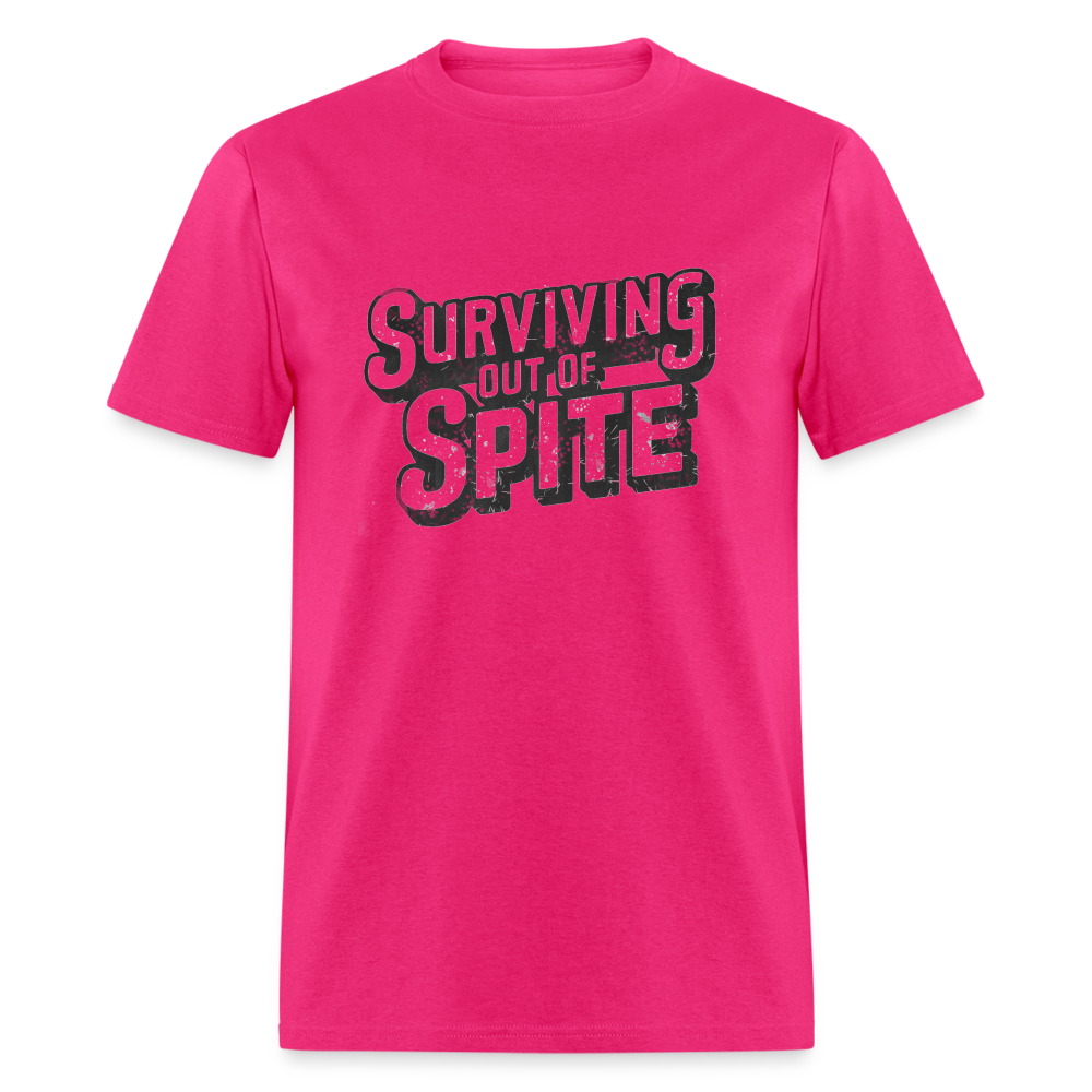 Surviving Out Of Spite T-Shirt - fuchsia