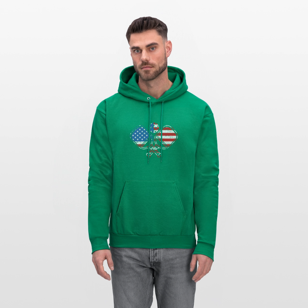 American Flag Pickleball Paddle Hoodie - kelly green