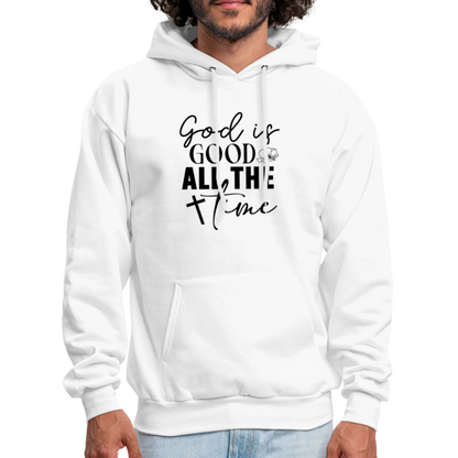 God is Good All The Time Hoodie - white