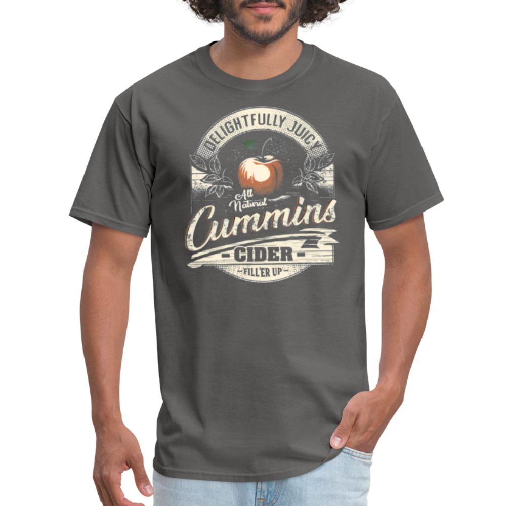 Vintage Cummins Cider (Funny Adult Humor) T-Shirt - charcoal