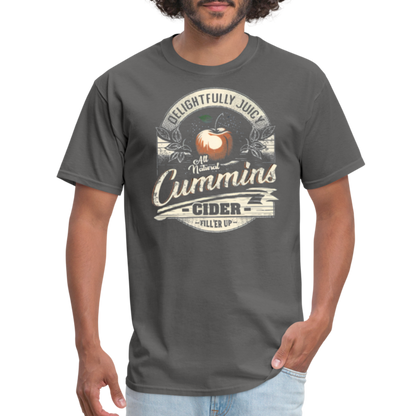 Vintage Cummins Cider (Funny Adult Humor) T-Shirt - charcoal