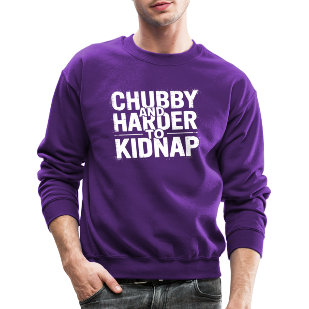 Chubby and Harder to Kidnap Sweatshirt - purple