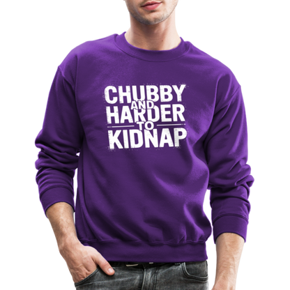 Chubby and Harder to Kidnap Sweatshirt - purple