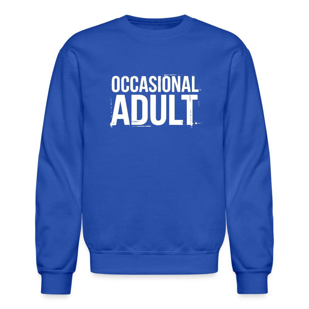 Occasional Adult Sweatshirt - royal blue