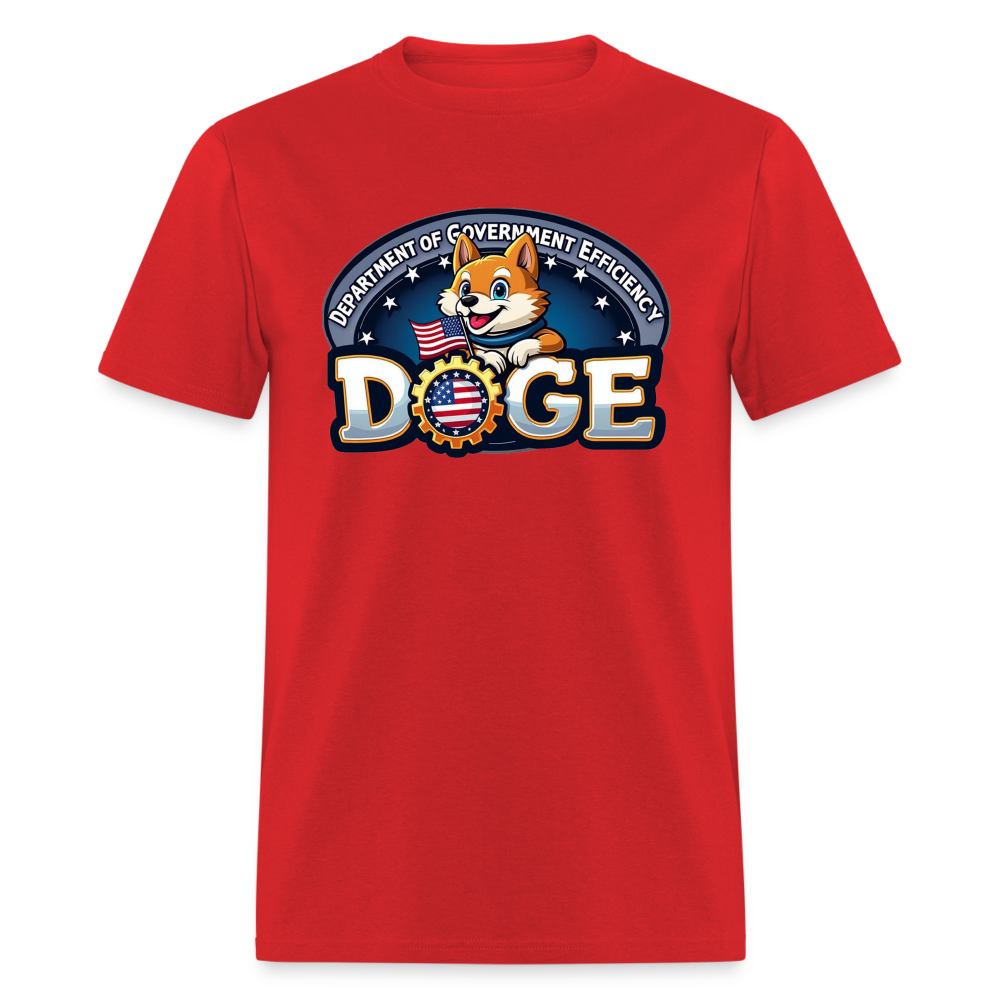 DOGE Logo (Dept of Government Efficiency) T-Shirt - red