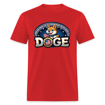 DOGE Logo (Dept of Government Efficiency) T-Shirt - red