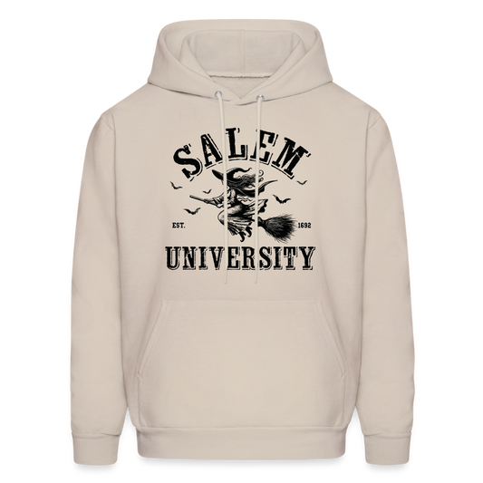 Salem University Hoodie (Halloween Witch Riding Broom) - Sand