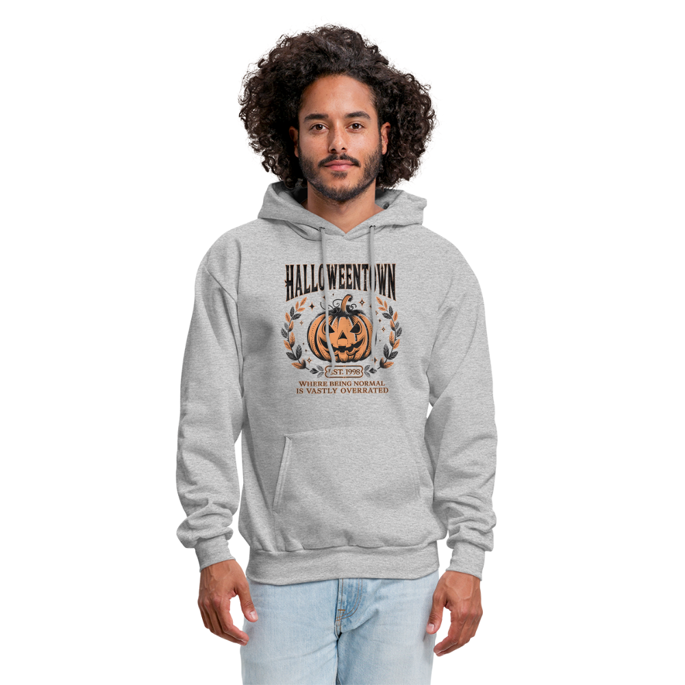 Halloweentown Hoodie (Where Normal is Overrated) - heather gray