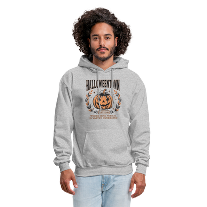 Halloweentown Hoodie (Where Normal is Overrated) - heather gray