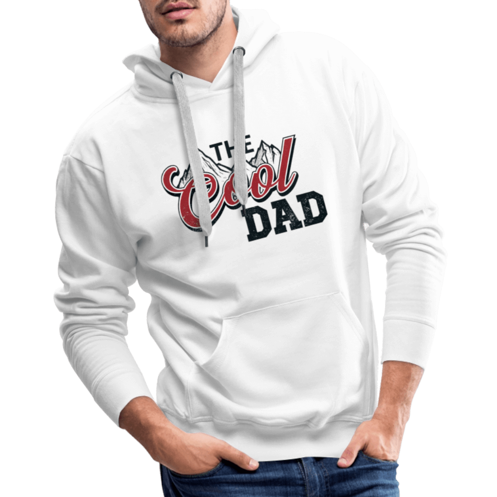 The Cool Dad Men’s Premium Hoodie - white