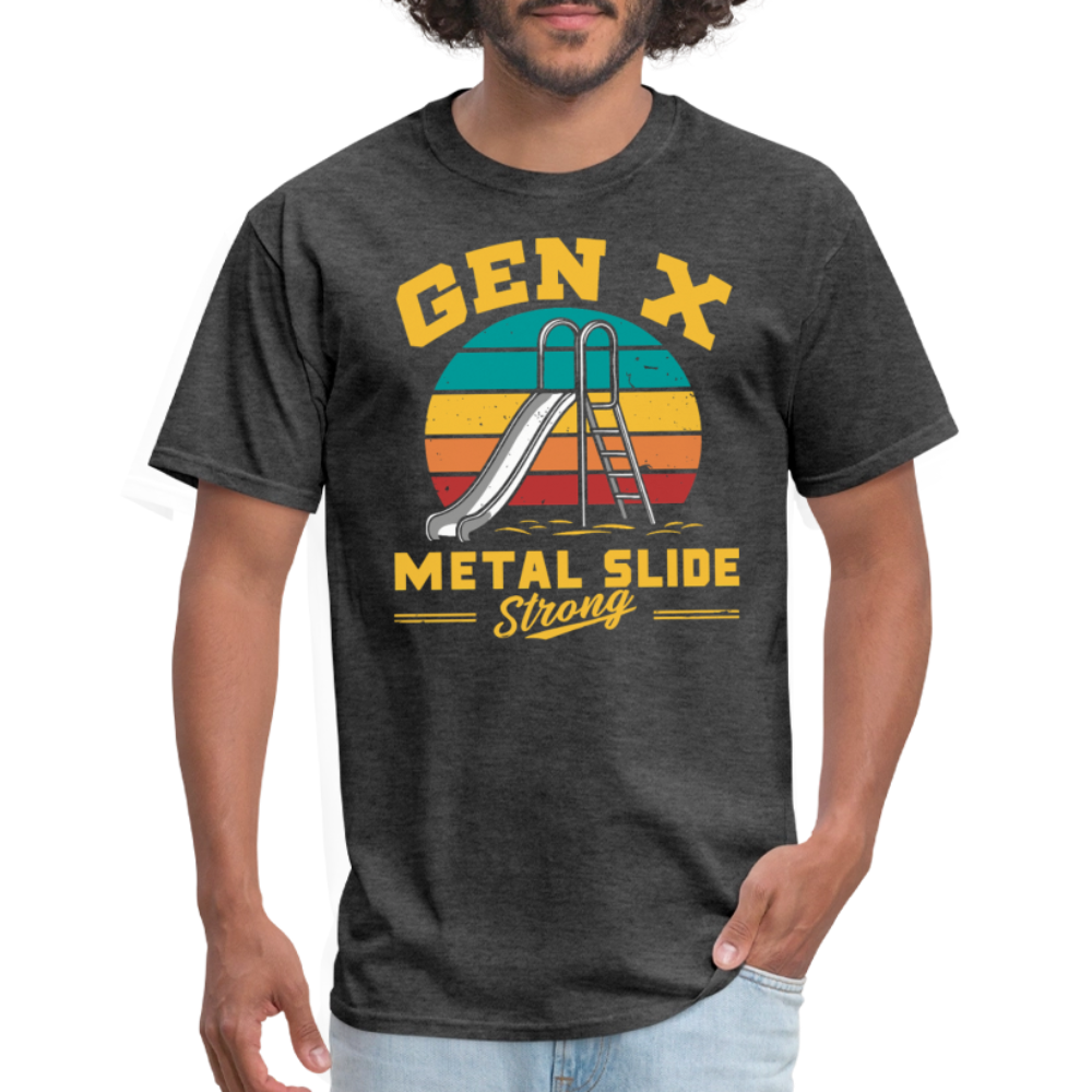 Gen-X Metal Slide Strong T-Shirt - heather black