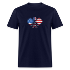 American Flag Pickleball Paddle T-Shirt