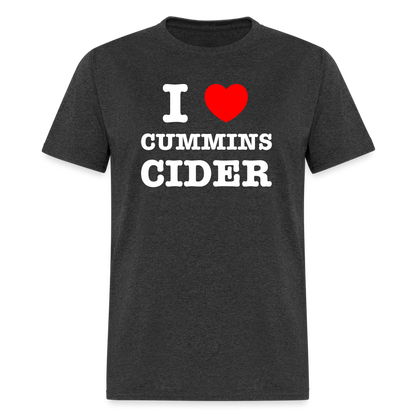 I Heart Cummins Cider T-Shirt - heather black