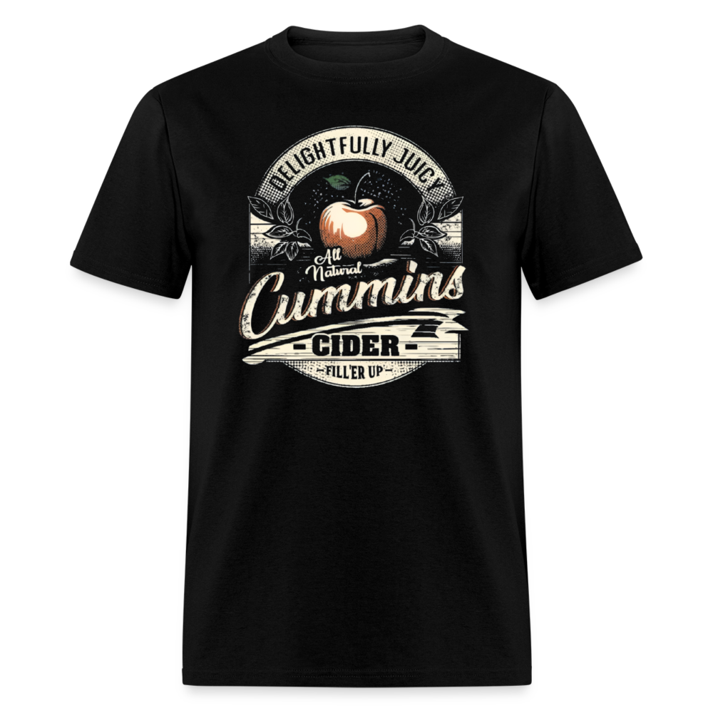 Vintage Cummins Cider (Funny Adult Humor) T-Shirt - black