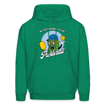 My Retirement Plan: Pickleball Hoodie - kelly green